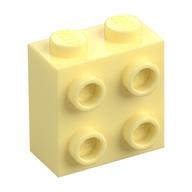 Brick Special 1 × 2 × 1 2/3 with 4 Studs on 1 Side Bright Light Yellow