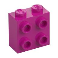 Stein speziell 1 × 2 × 1 2/3 mit 4 Noppen auf 1 Seite Magenta