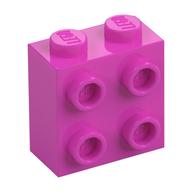 Brick Special 1 × 2 × 1 2/3 with 4 Studs on 1 Side Dark Pink