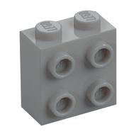 Stein speziell 1 × 2 × 1 2/3 mit 4 Noppen auf 1 Seite Hellblaugrau