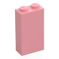 Brick 1 × 2 × 3 with Bottom Stud Holder Warmes Rosa