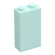 Brick 1 × 2 × 3 with Bottom Stud Holder Light Aqua