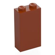 Brick 1 × 2 × 3 with Bottom Stud Holder Dark Orange