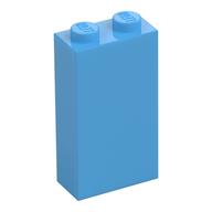 Brick 1 × 2 × 3 with Bottom Stud Holder Medium Blue