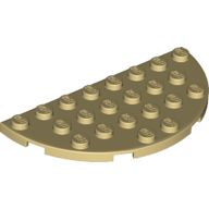 Platte rund halb 4 × 8
