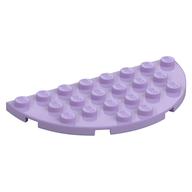 Plate Round Half 4 × 8 Lavender