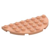 Plate Round Half 4 × 8 Nougat