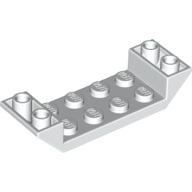 Brick Sloped Inverted 45° 6 × 2 Double with 2 × 4 Recessed White