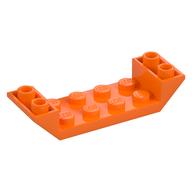 Brick Sloped Inverted 45° 6 × 2 Double with 2 × 4 Recessed Orange