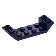 Brick Sloped Inverted 45° 6 × 2 Double with 2 × 4 Recessed Dark Blue