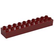 Duplo Brick 2 × 10 Dark Red