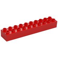 Duplo Brick 2 × 10 Red