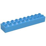 Duplo Brick 2 × 10 Medium Blue