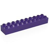 Duplo Stein 2 × 10 Dunkellila