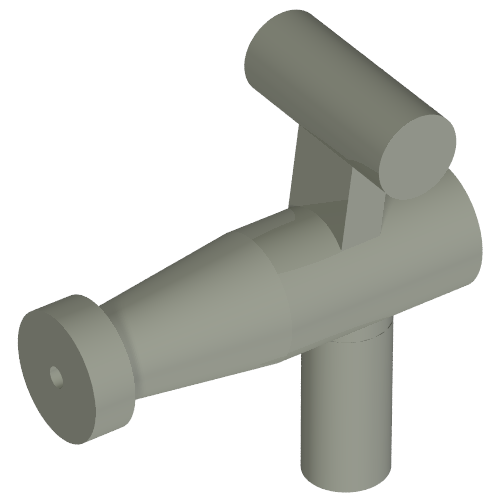 Minifig Hose Nozzle T Handle with 24L String Hellgrau