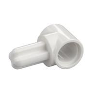 Technic Pin Connector Hub with 1 Axle White