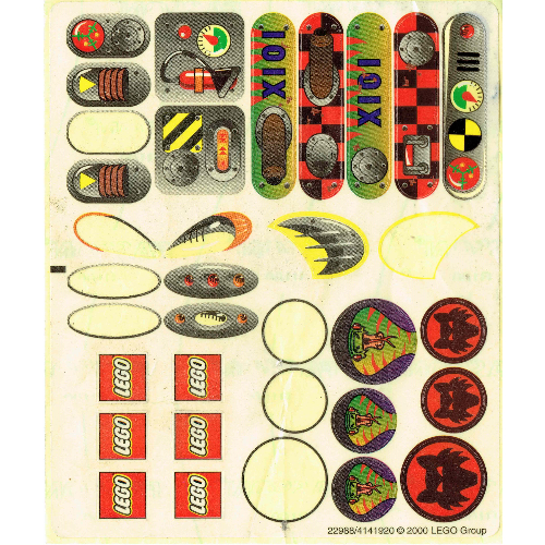 Sticker Sheet for Set 2904-1 [No Color/Any Color]