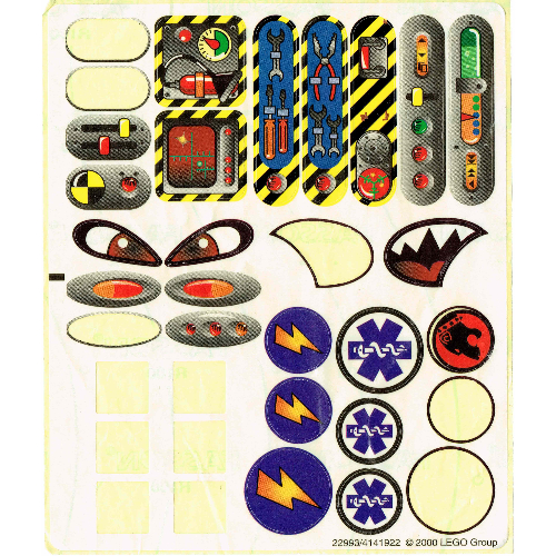 Sticker Sheet for Sets 2914-1, 2949 -1 [No Color/Any Color]