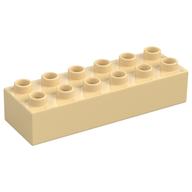 Duplo Stein 2 × 6 Beige