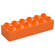 Duplo Stein 2 × 6 Orange