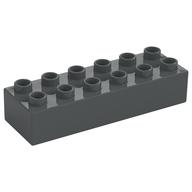 Duplo Stein 2 × 6 Dunkelblaugrau