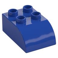 Duplo Brick 2 × 3 with Curved Top Violet