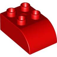 Duplo Stein 2 × 3 mit gebogen oben