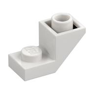 Brick Sloped Inverted 45° 2 × 1 with 2/3 Cutout White