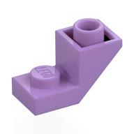 Brick Sloped Inverted 45° 2 × 1 with 2/3 Cutout Medium Lavender