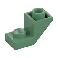 Brick Sloped Inverted 45° 2 × 1 with 2/3 Cutout Sand Green