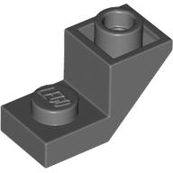 Brick Sloped Inverted 45° 2 × 1 with 2/3 Cutout Dark Bluish Gray