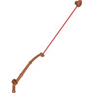 Duplo Fishing Rod and Hook with Red Line Dunkelorange