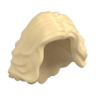 Hair Mid-length with Side Part, Wavy Beige