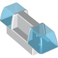 Duplo Siren / Flashing Light - Trans-Dark Blue Weiß