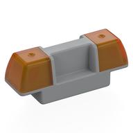 Duplo Siren / Flashing Light - Trans-Orange Hellblaugrau