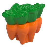 Duplo Food Carrots with Bright Green Leaves