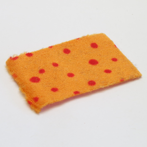 Belville, Blanket 4 × 5 with Red Spots Print Orange