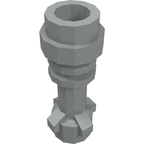 Weapon Lightsaber Hilt without Bottom Ring Hellgrau