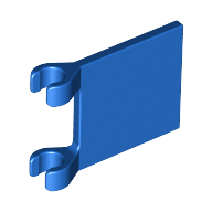 Flagge 2 × 2 quadratisch [dünn Clips] Blau