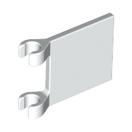Flag 2 × 2 Square [Thin Clips] White