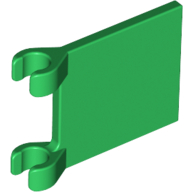 Flag 2 × 2 Square [Thin Clips] Green