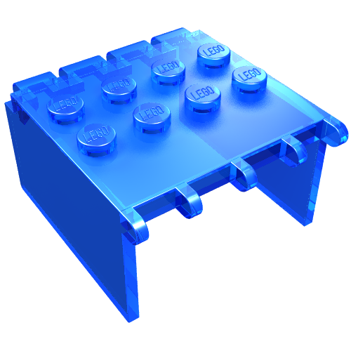 Windscreen 4 × 4 × 2 Canopy Extender, Hinge Transparent-Dunkelblau