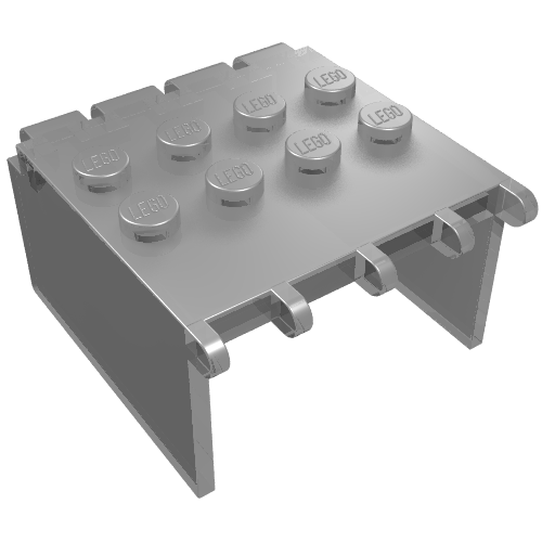 Windscreen 4 × 4 × 2 Canopy Extender, Hinge Transparent-Braun