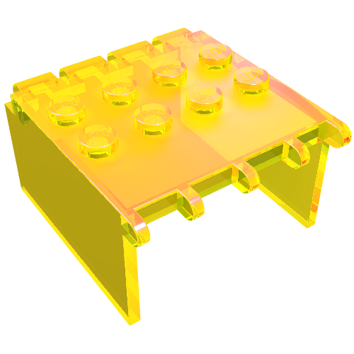 Windscreen 4 × 4 × 2 Canopy Extender, Hinge Transparent-Gelb