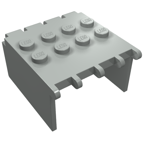 Windscreen 4 × 4 × 2 Canopy Extender, Hinge Hellgrau