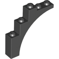 Brick Arch 1 × 5 × 4 [Continuous Bow] Schwarz