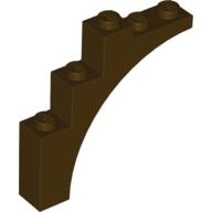 Brick Arch 1 × 5 × 4 [Continuous Bow] Dunkelbraun