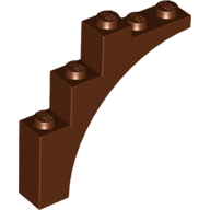 Brick Arch 1 × 5 × 4 [Continuous Bow] Reddish Brown