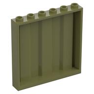 Panel 1 × 6 × 5 [Vertical Corrugated] Olive Green