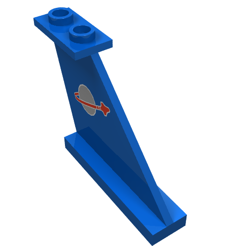 Tail 4 × 1 × 3 with Classic Space Logo Print Blau